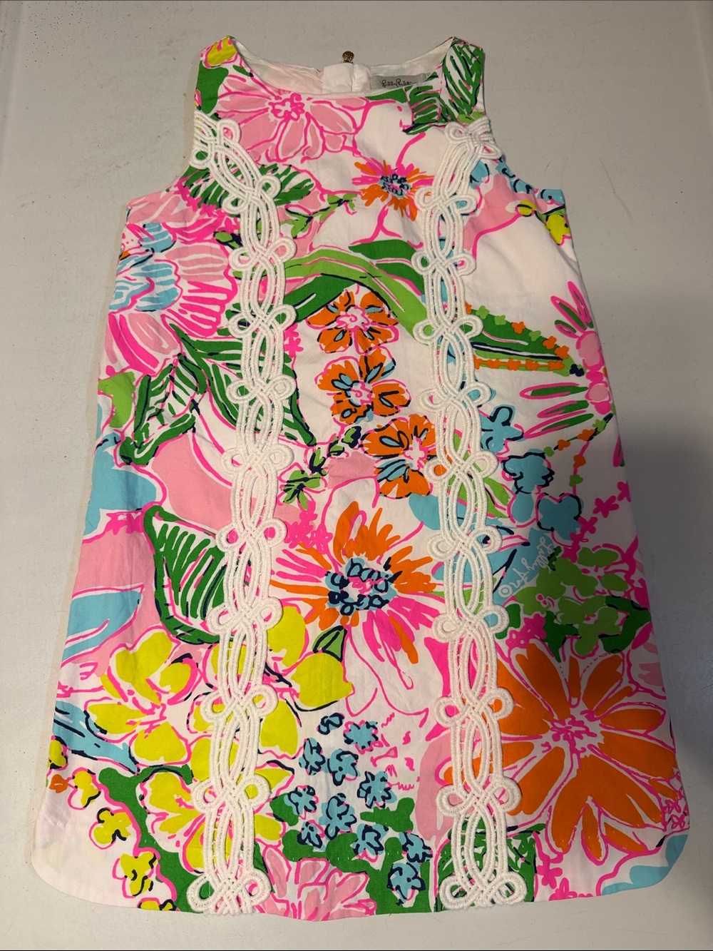 Lilly Pulitzer Multicolor Floral Shift Dress - Pink, Green, Blue, Orange, Yellow